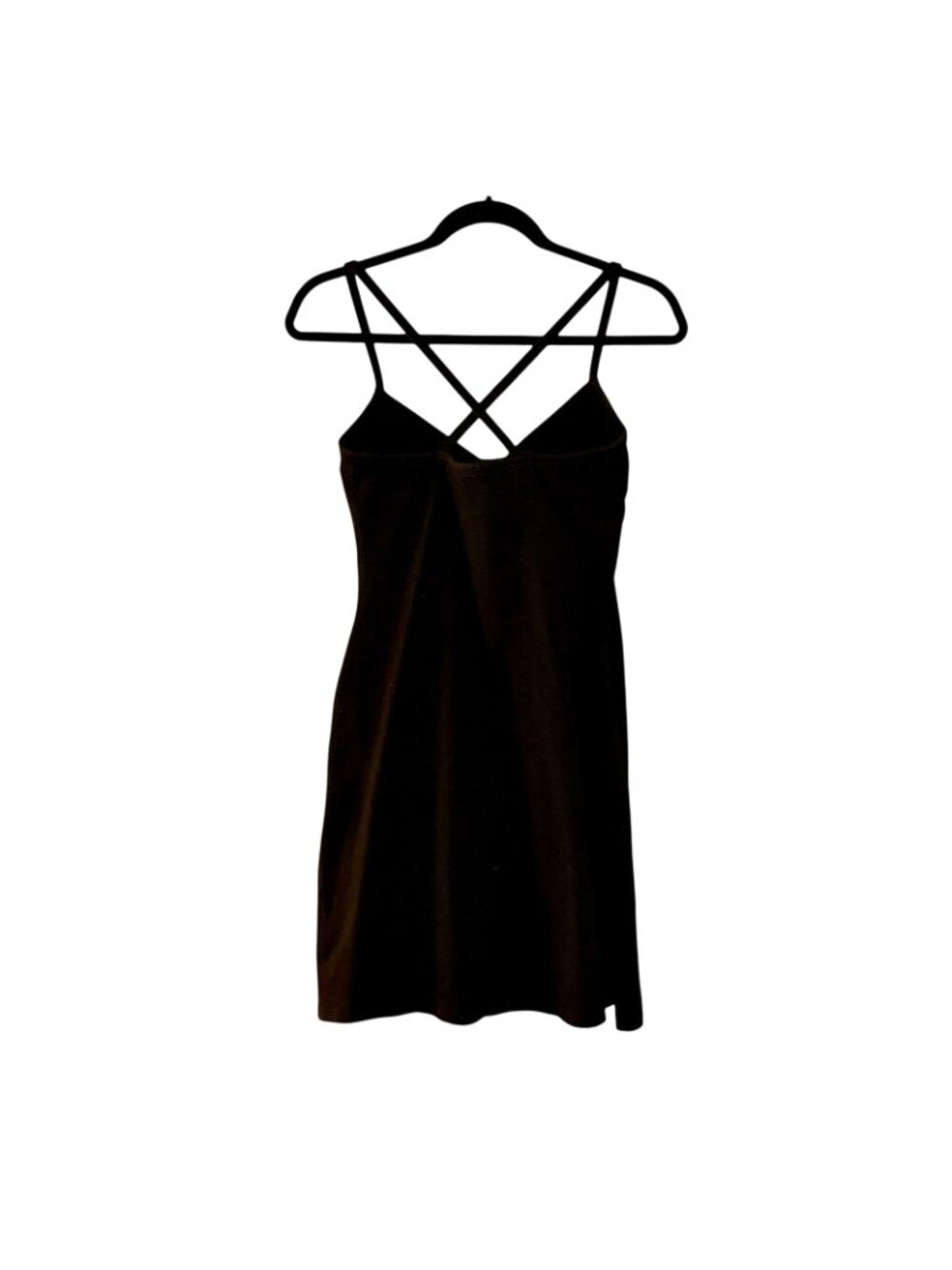 Victoria's Secret Vtg Moda Int'l LBD Black Bodycon Dress Small Y2K Built-In Bra - Picture 2 of 12